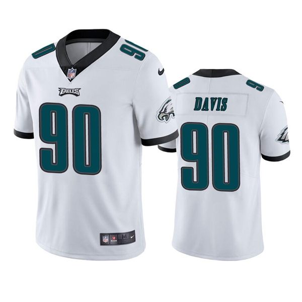 Nike Men & Women & Youth Eagles 90 Jordan Davis White Vapor Untouchable Limited Jersey,We sell and wholesale Nike Men & Women & Youth Eagles 90 Jordan Davis White Vapor Untouchable Limited Jersey on line form chian!